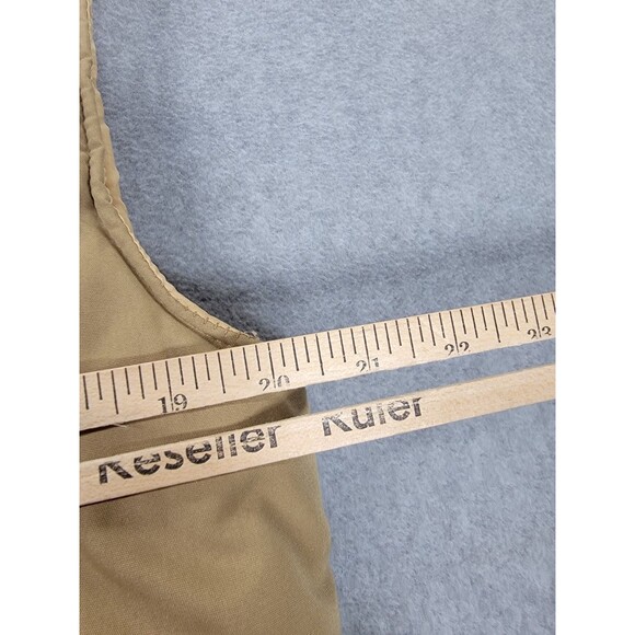 Vintage J C Penney Vest Mens M Brown  Full Zip Pockets Outdoor Puffer 80s - Picture 10 of 13